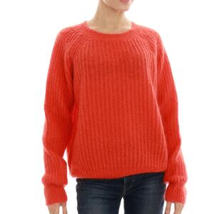 MAGLIA IN MOHAIR ARANCIO
